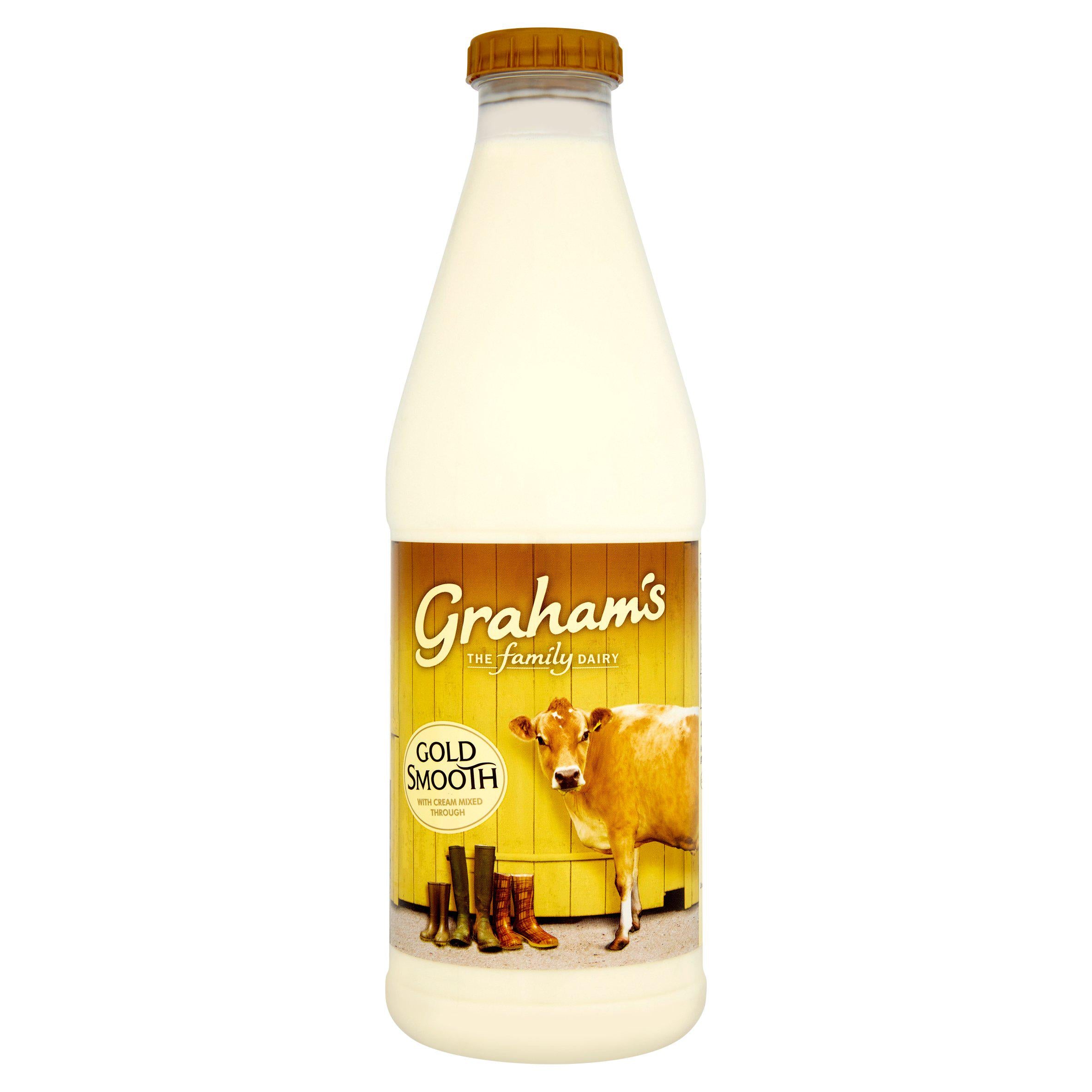 Graham's Gold Jersey Full Cream Milk 1L GOODS Sainsburys   