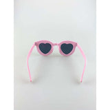 SVNX pink round frame sunglasses with heart lenses, UK version