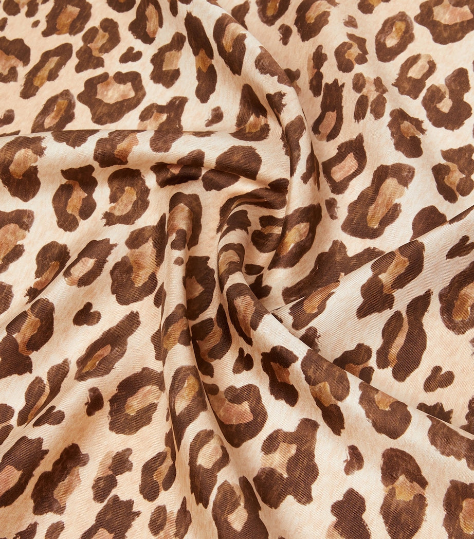 Weekend Max Mara silk leopard print scarf 90cm x 90cm (British brand)