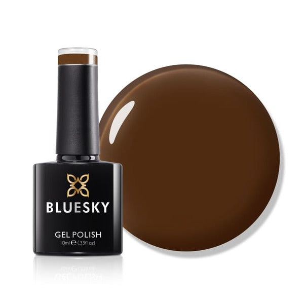 Bluesky gel polish in brown shade Voice Of Earth - British product