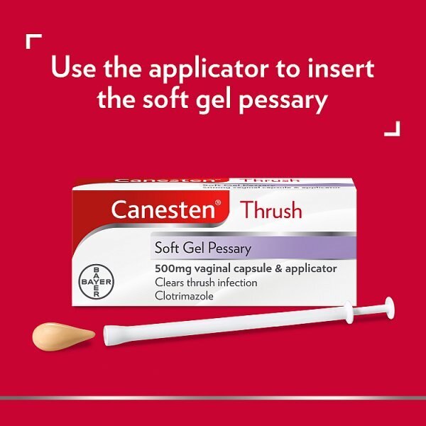 Canesten Thrush Combi Soft Gel Pessary & External Cream 500mg GOODS Superdrug   