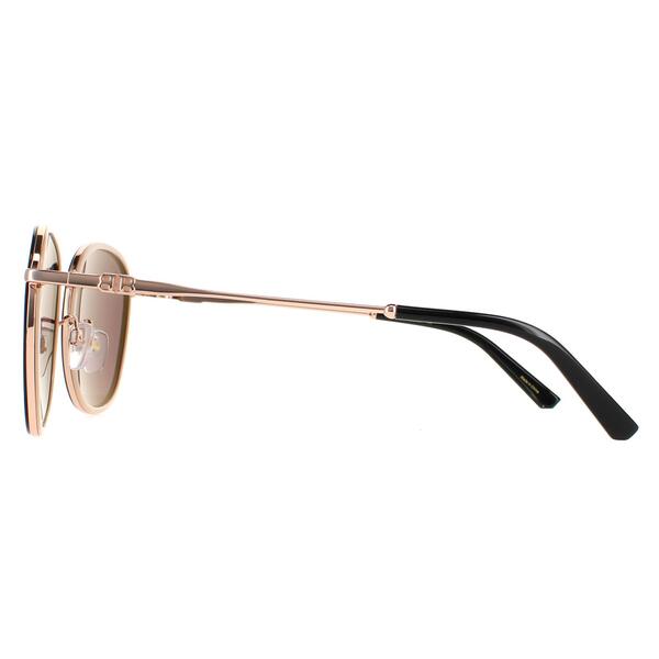 Bally BY0053-K gold women sunglasses with blue lenses, UK version