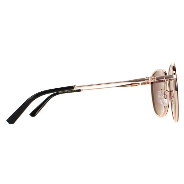 Bally BY0053-K gold women sunglasses with blue lenses, UK version