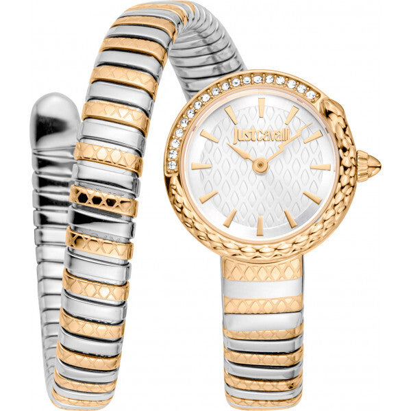 Just Cavalli silver snake watch, imported from the UK