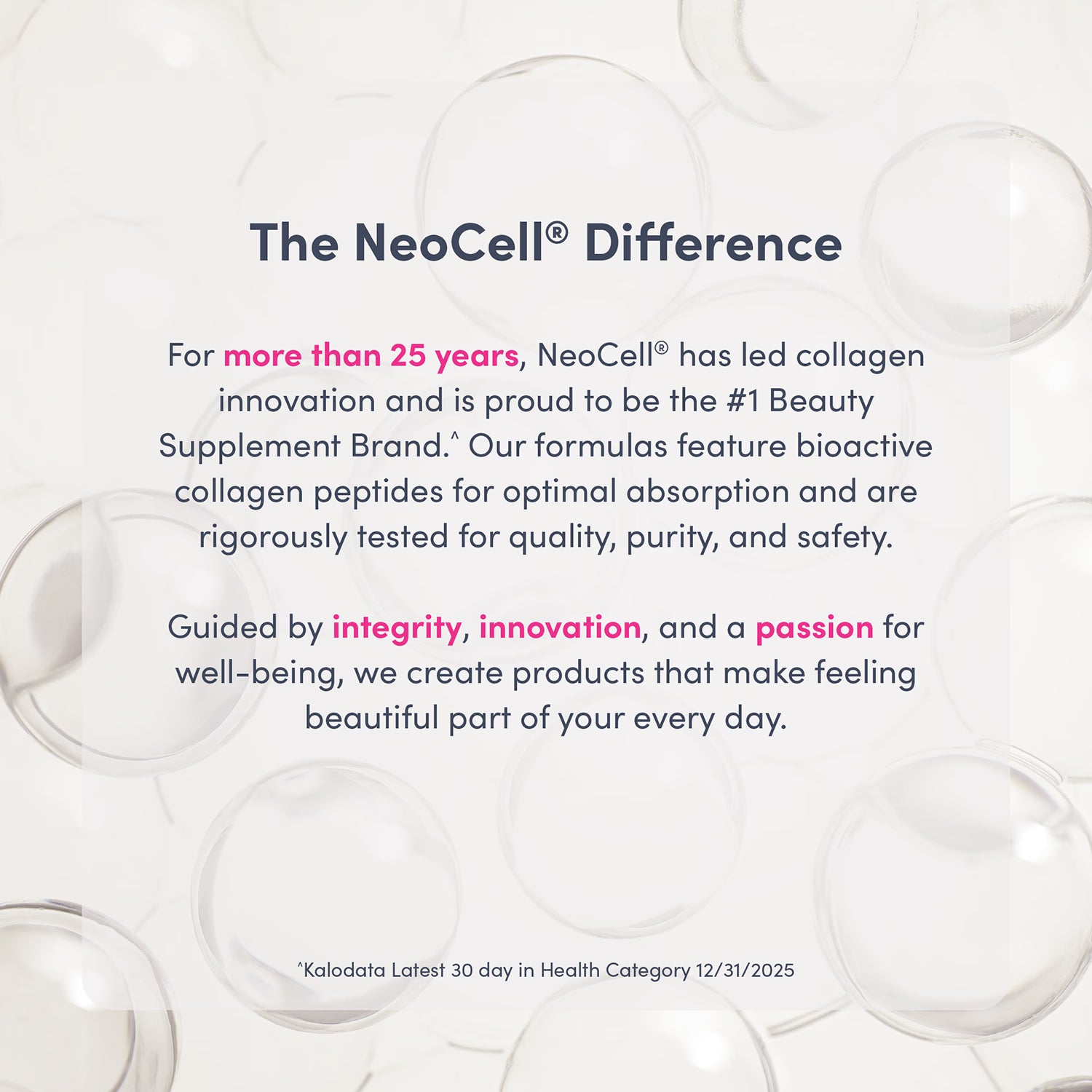 Neocell hyaluronic acid supplement 400mg 90 capsules, UK version