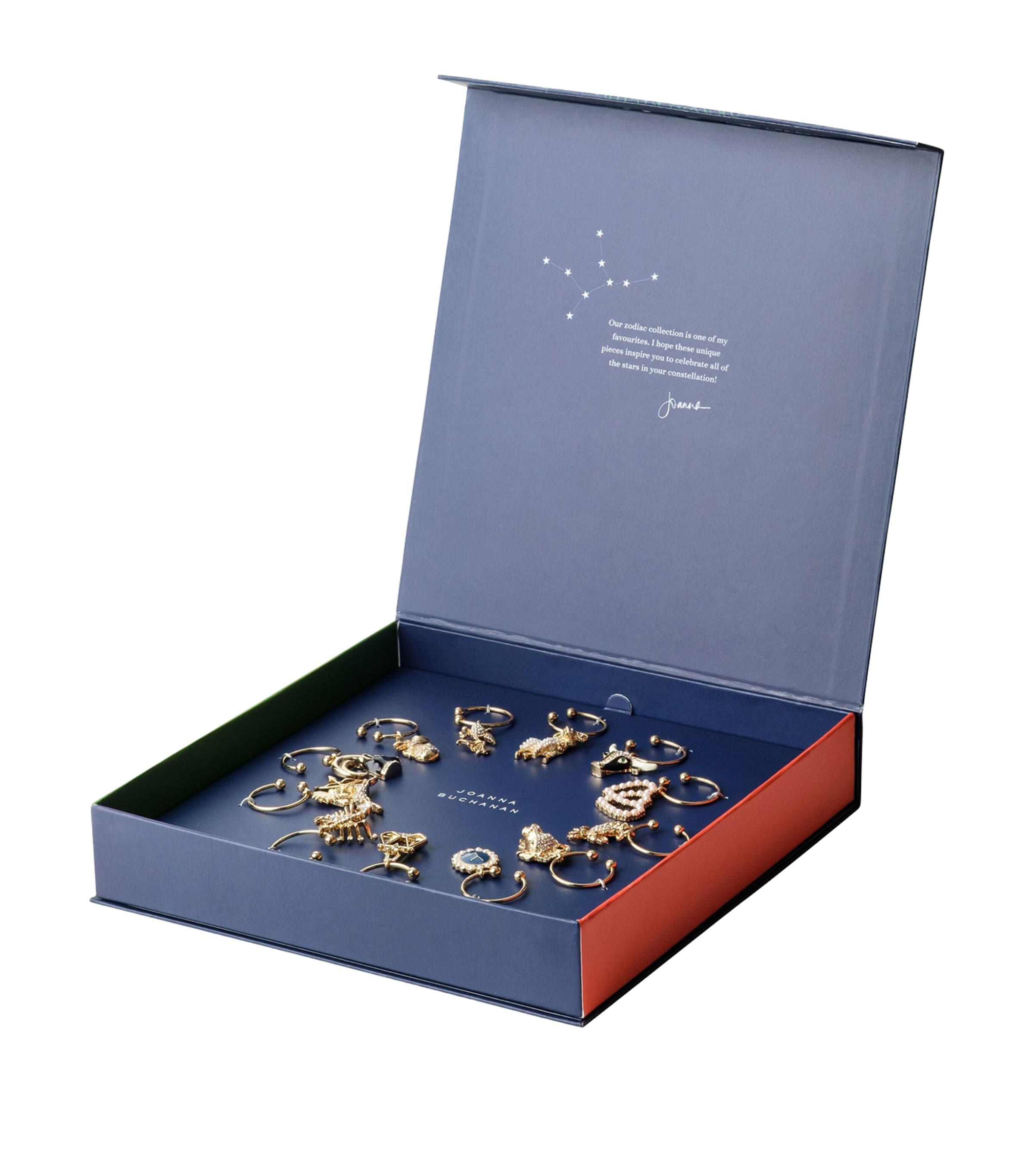 Joanna Buchanan set of 12 Zodiac wine charms, UK version