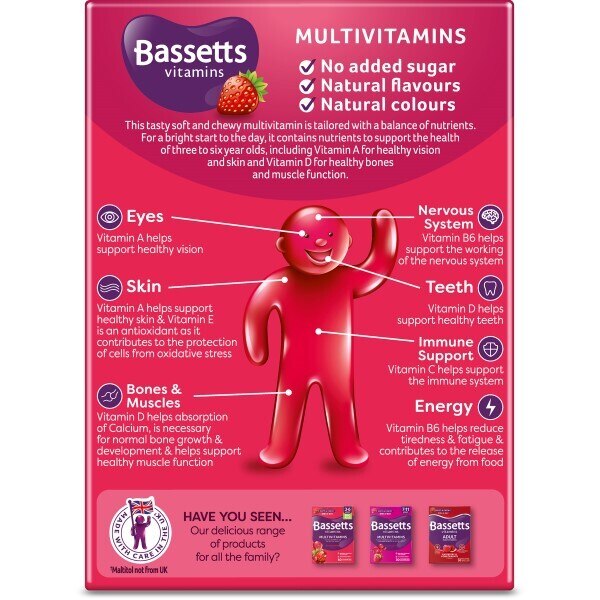 Bassetts Vitamins 3-6 Multivitamins Pastilles 30s GOODS Superdrug   