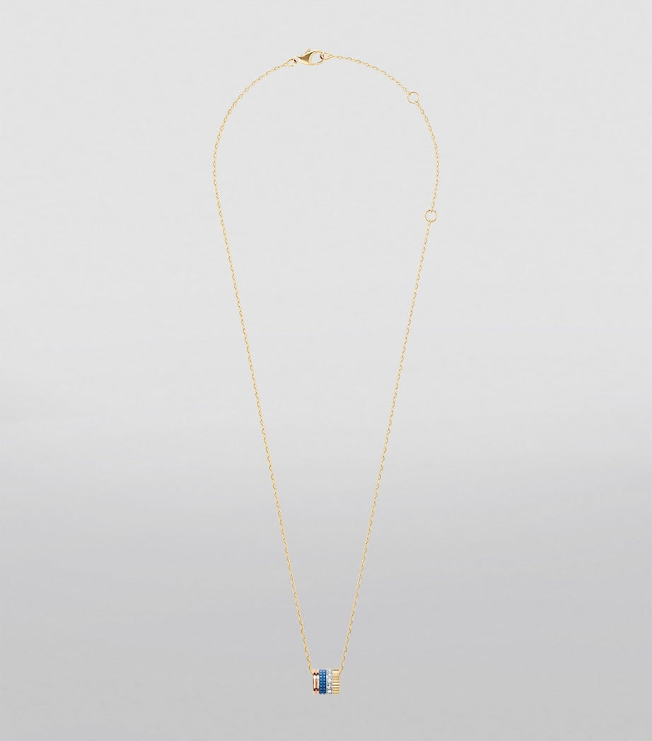 Boucheron Quatre Blue Edition pendant necklace with diamonds, imported from the UK