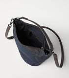 Brunello Cucinelli small denim-effect bucket bag (British brand)