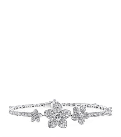 Harrods Graff White Gold and Diamond Wild Flower Bracelet- Buy online at McGrocer