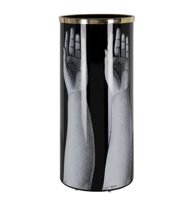 Harrods Hand Painted Metal and Brass Umbrella Stand, Wipe Clean Made in Italy- Buy online at McGrocer