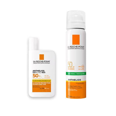 La Roche-Posay Anthelios solbeskyttelsespakke med mist og fluid SPF50