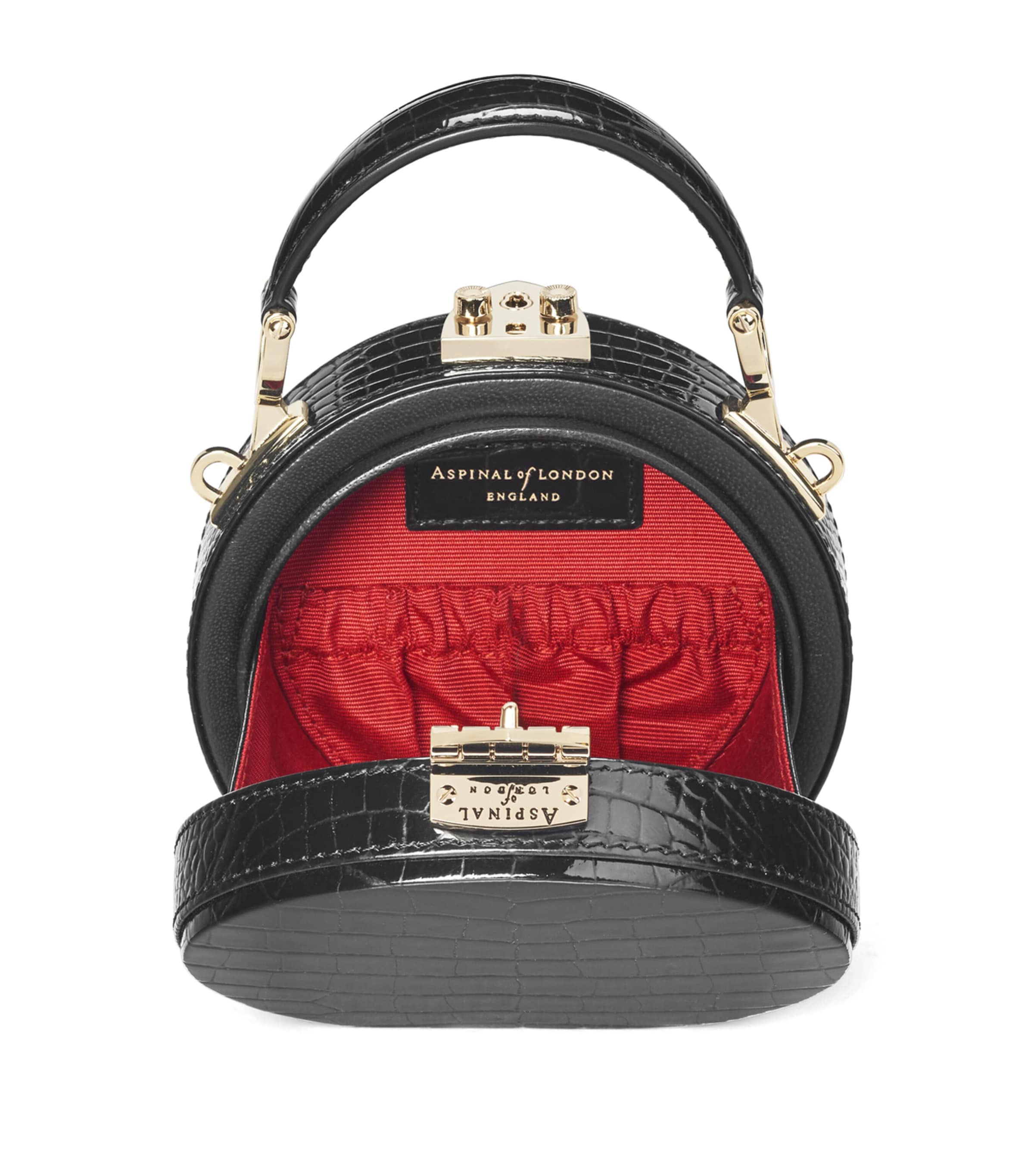 Aspinal of London micro hat box bag, UK version