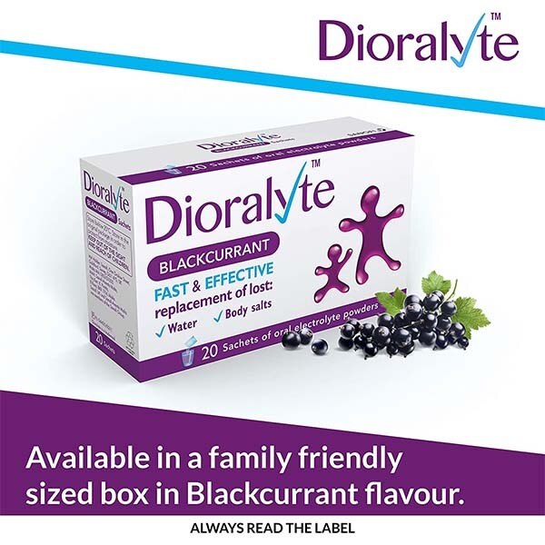 Dioralyte Blackcurrant Rehydration Sachets x20 GOODS Superdrug   