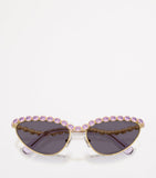 Swarovski cat eye metal sunglasses (British brand)