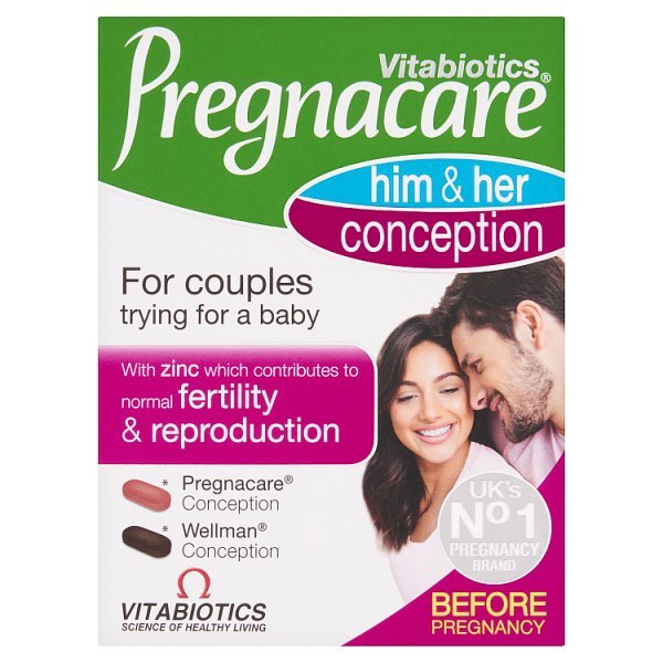 Vitabiotics Pregnacare His/Hers Conception - 60 Tablets GOODS Superdrug   