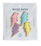 Becco Bags lightning bolt patches set cotton (British brand)