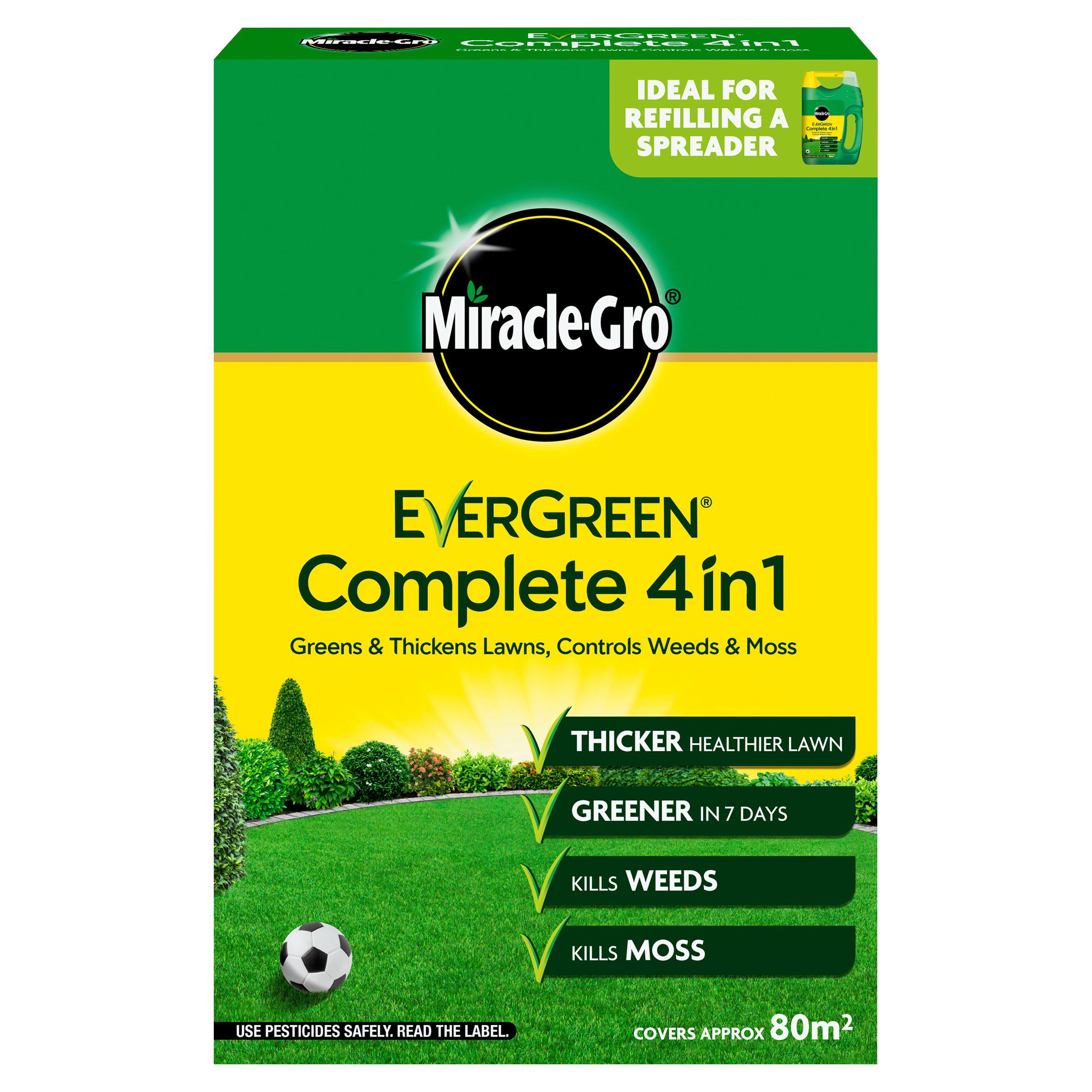 Miracle-Gro Complete 4 in 1 Lawn Care 80m2 GOODS Sainsburys   