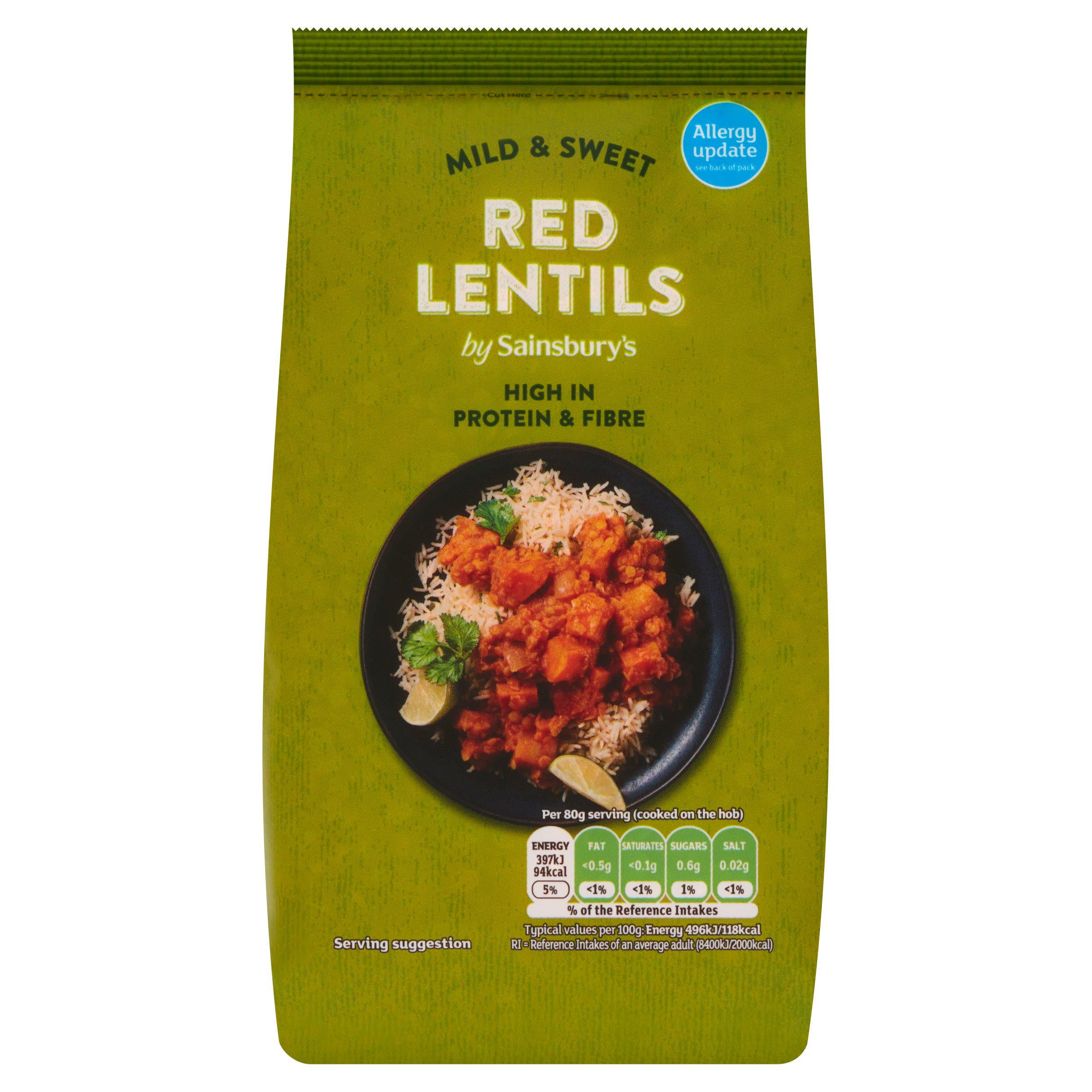 Sainsbury's Dried Red Lentils 500g GOODS Sainsburys   