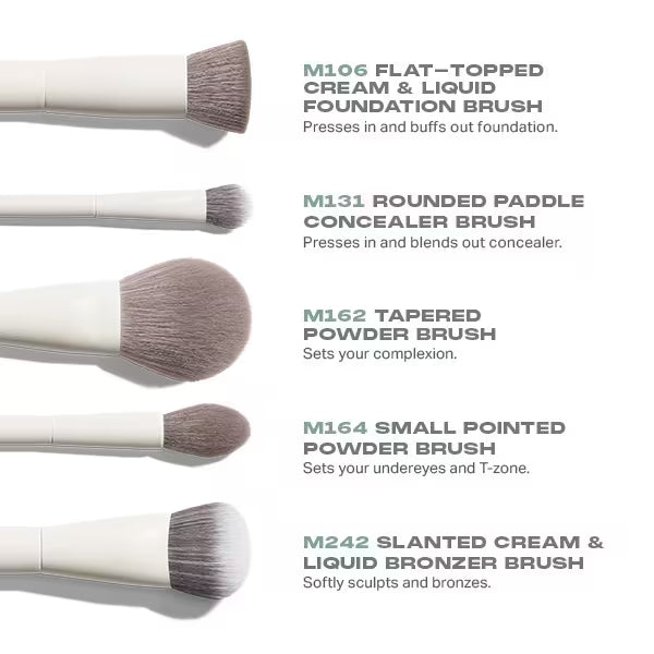 Morphe Portrait Mode 5 Piece Face Brush Set, imported from the UK
