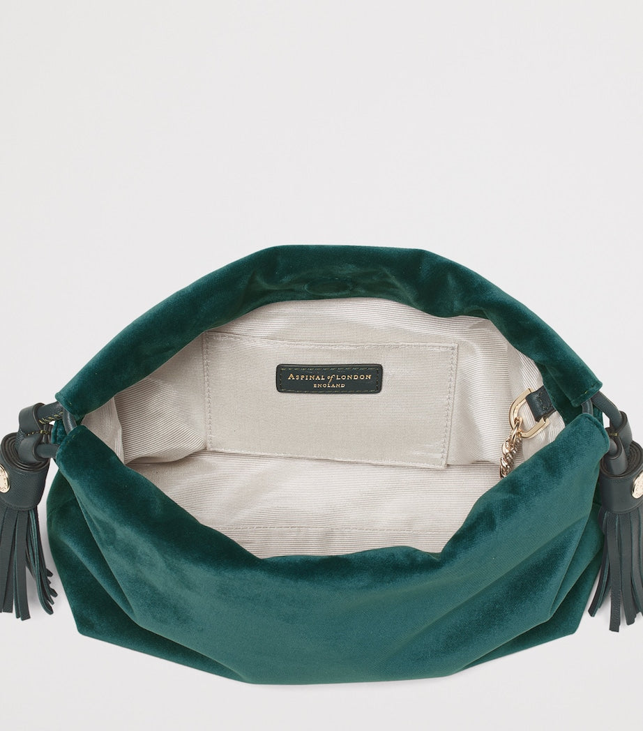 Aspinal of London Freida top-handle velvet bag - British product