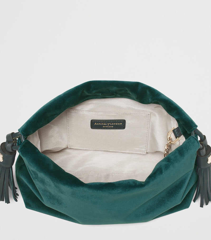 Aspinal of London Freida top-handle velvet bag - British product