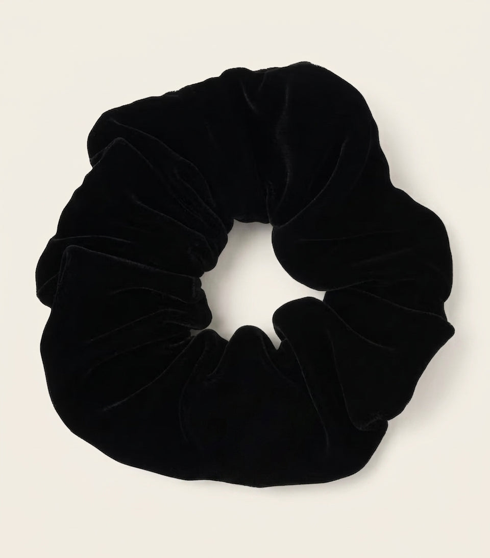 Prada cotton-velvet logo scrunchie, UK version
