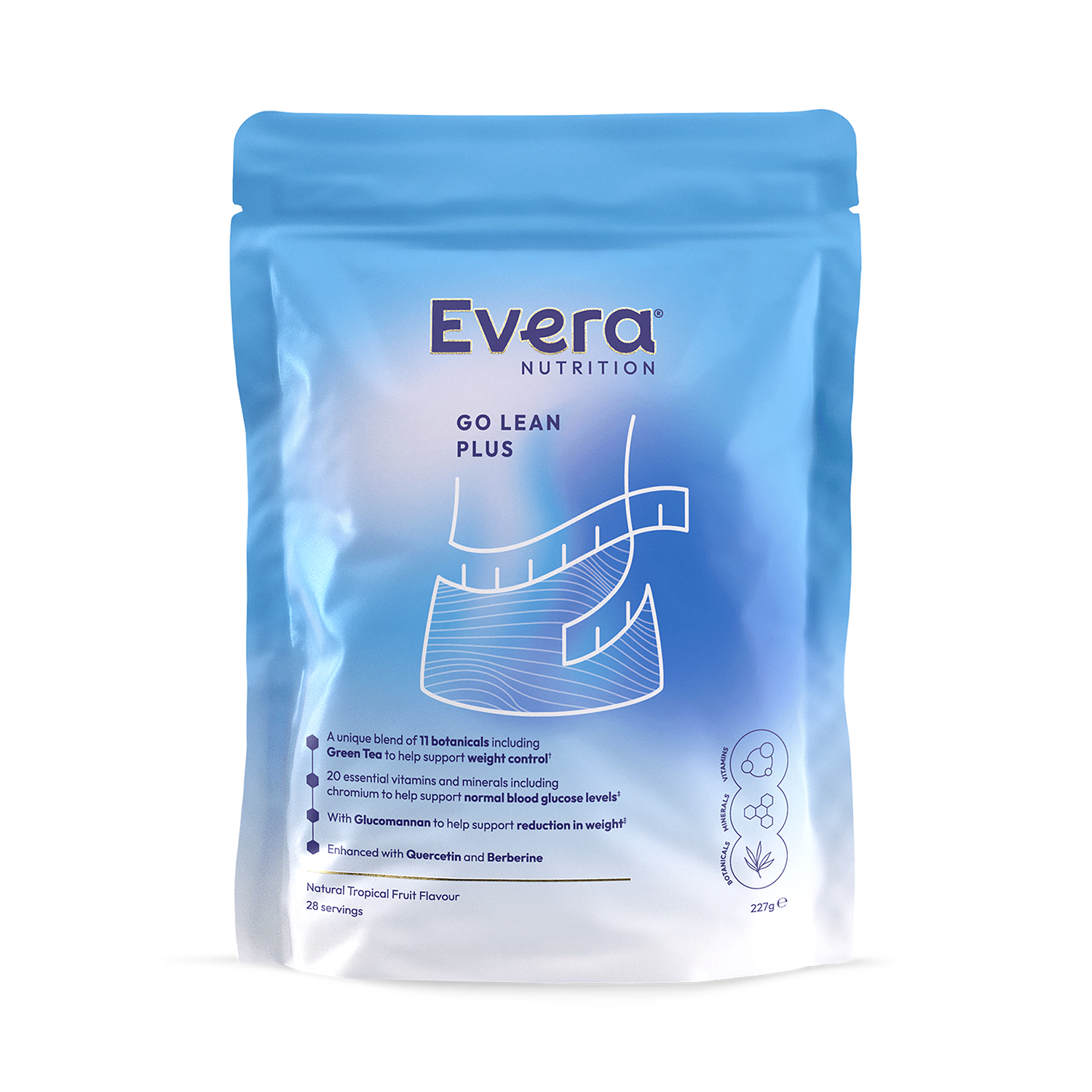 Evera Nutrition Go Lean Plus weight management supplement 227g - British product