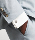 Deakin & Francis sterling silver knot cufflinks (British brand)
