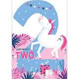 Abacus 2nd Birthday - Magical Unicorn Card