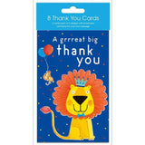 Abacus Thank You Lion & Dinosaur Notecard Pack