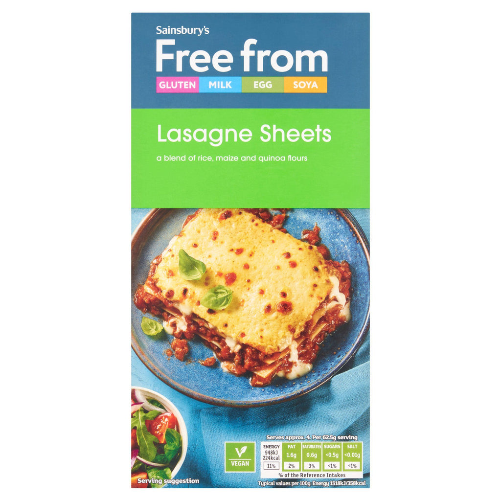 Sainsbury's Free From Lasagne Sheets 250g