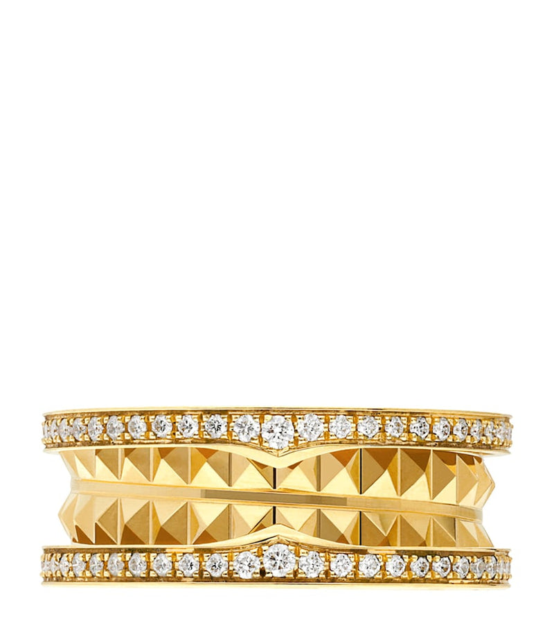 Bvlgari B.zero1 Rock Two-Band Ring 18kt yellow gold - British product