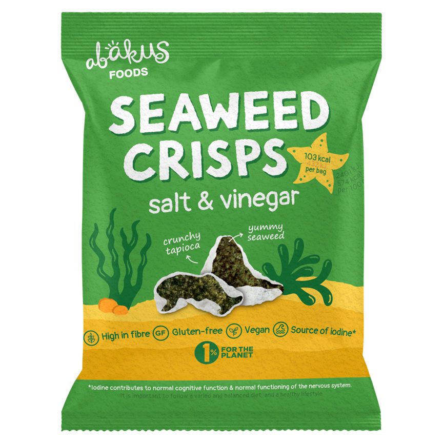 Abakus Foods Seaweed Crisps Salt & Vinegar