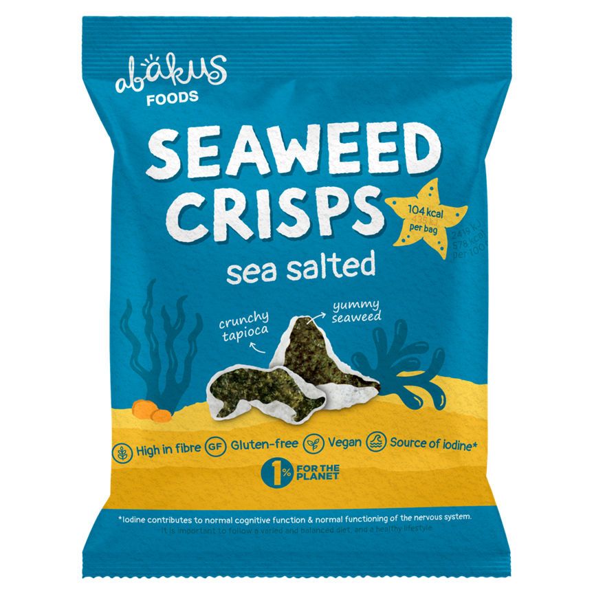 Abakus Foods Seaweed Crisps Sea Salted