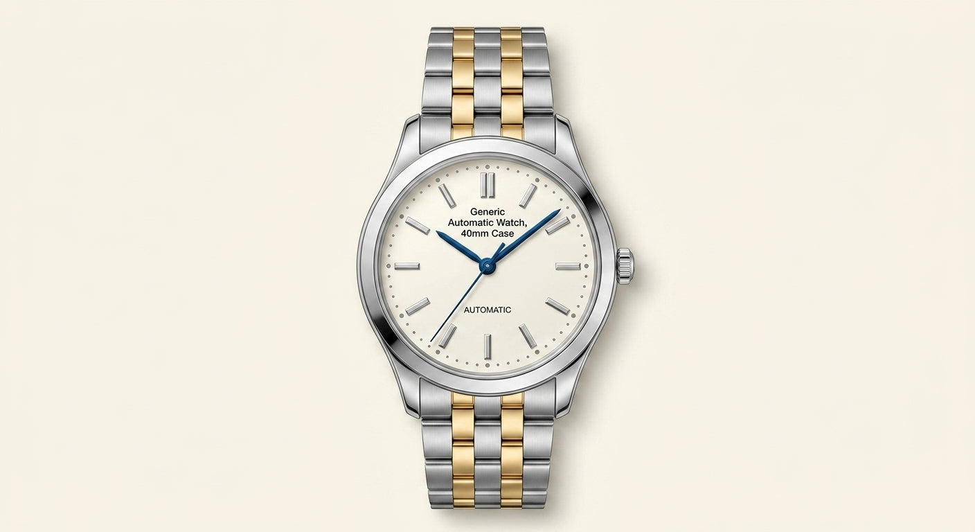 Cartier Santos medium stainless steel and gold watch 35.1mm (British brand)