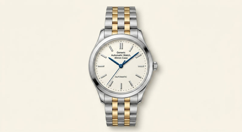 Cartier Santos medium stainless steel and gold watch 35.1mm (British brand)