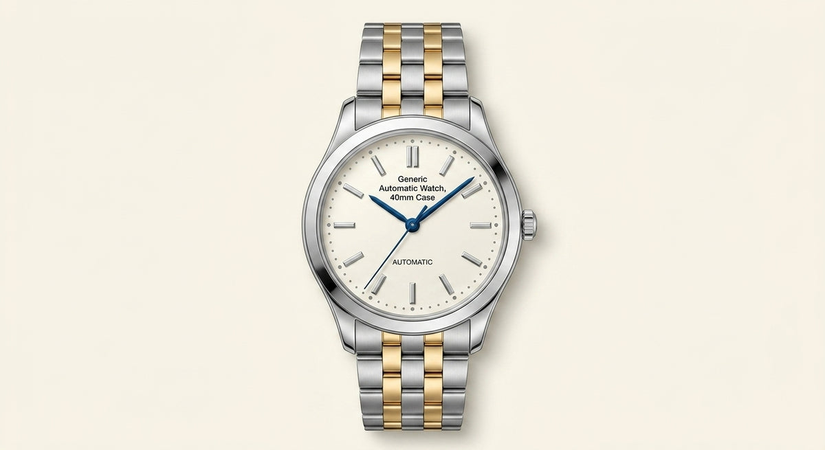 Cartier Santos medium stainless steel and gold watch 35.1mm (British brand)