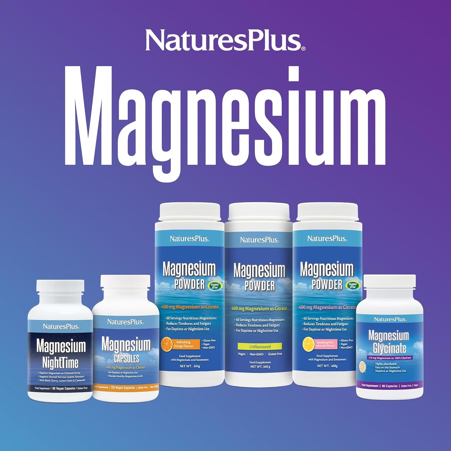 NaturesPlus Magnesium Bisglycinate capsules 90 count (British brand)