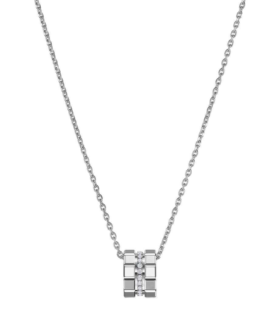Chopard Ice Cube necklace white gold diamond (British brand)