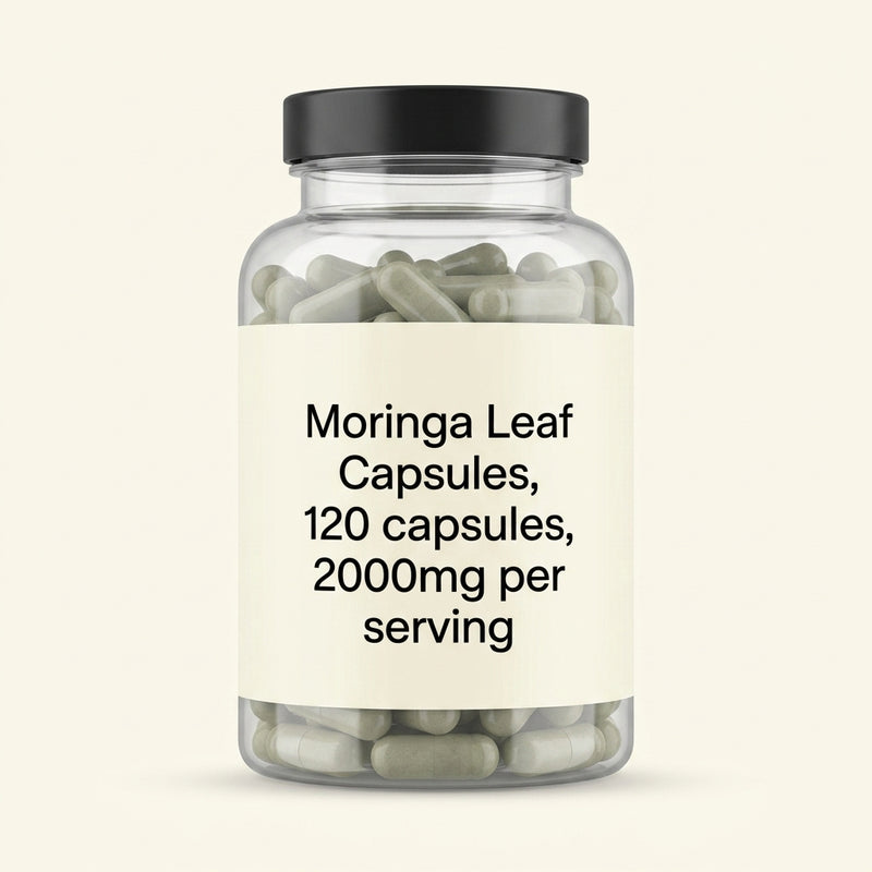 Holland & Barrett moringa capsules 120 count, UK version