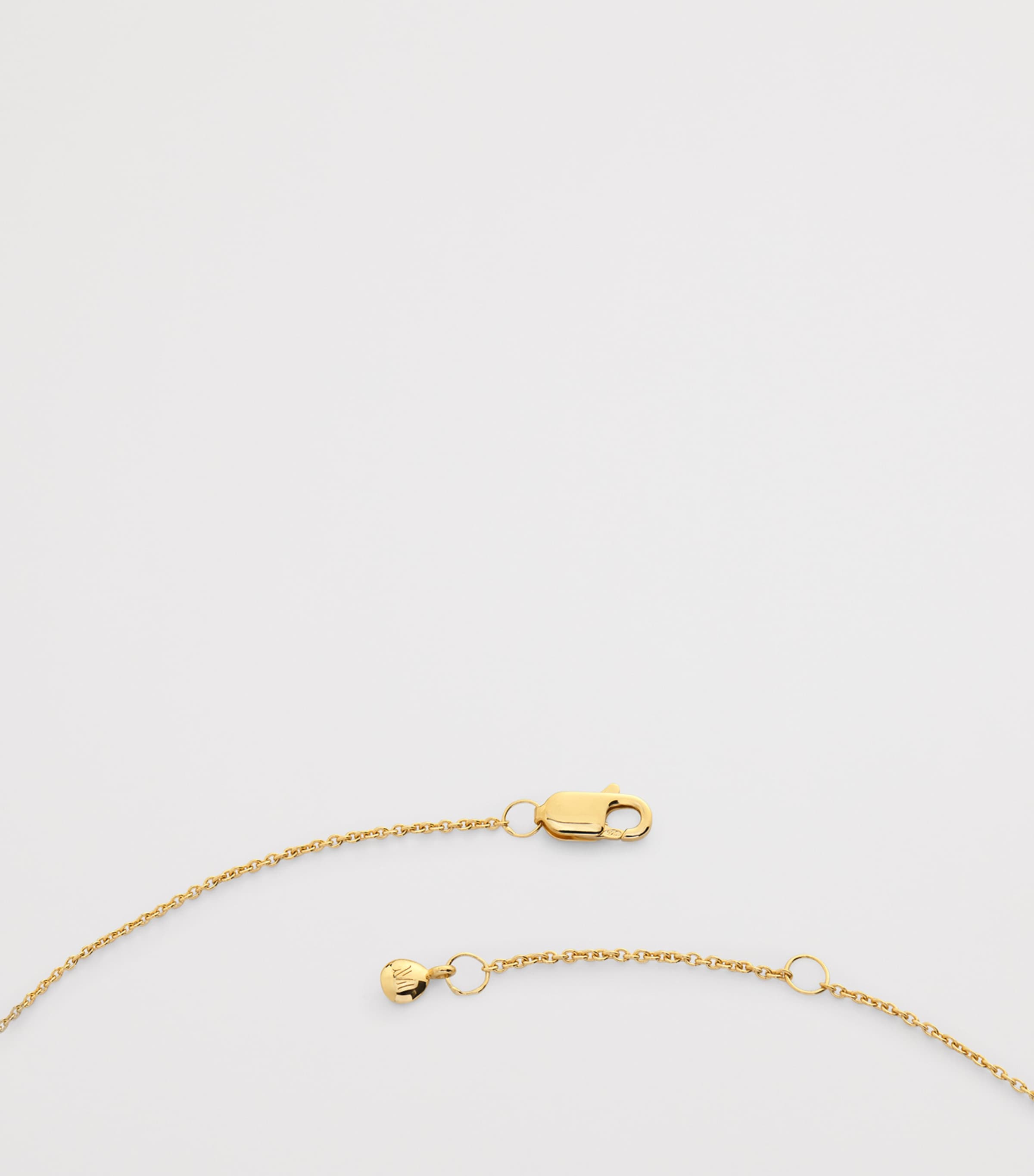 Monica Vinader gold vermeil Aquarius zodiac necklace (British brand)