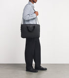 Saffiano Leather Briefcase with Compartmentalised Interior 30x40x7cm