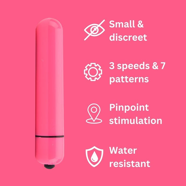 Loving Joy 10 Function Pink Bullet Vibrator (British brand)