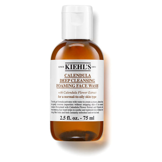 Kiehl's Calendula Deep Cleansing Foaming Face Wash 75ml Suncare & Travel Boots   