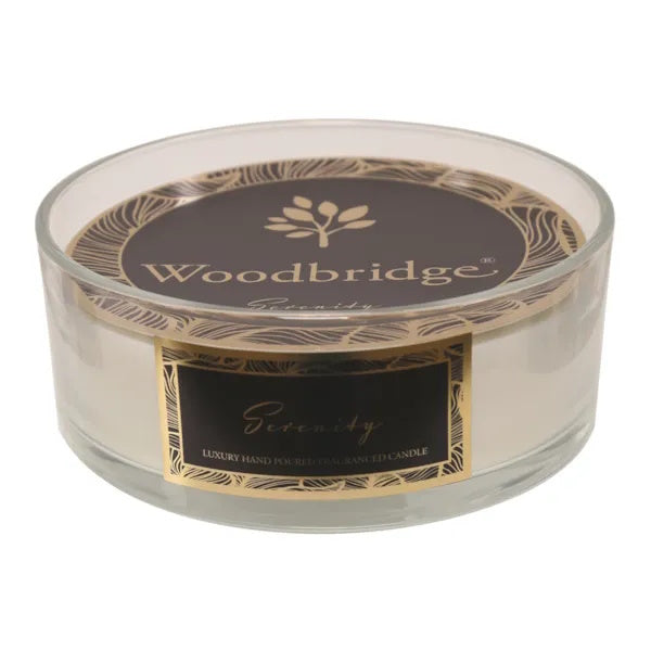 Woodbridge 5 wick candle bowl Serenity 990g, imported from the UK