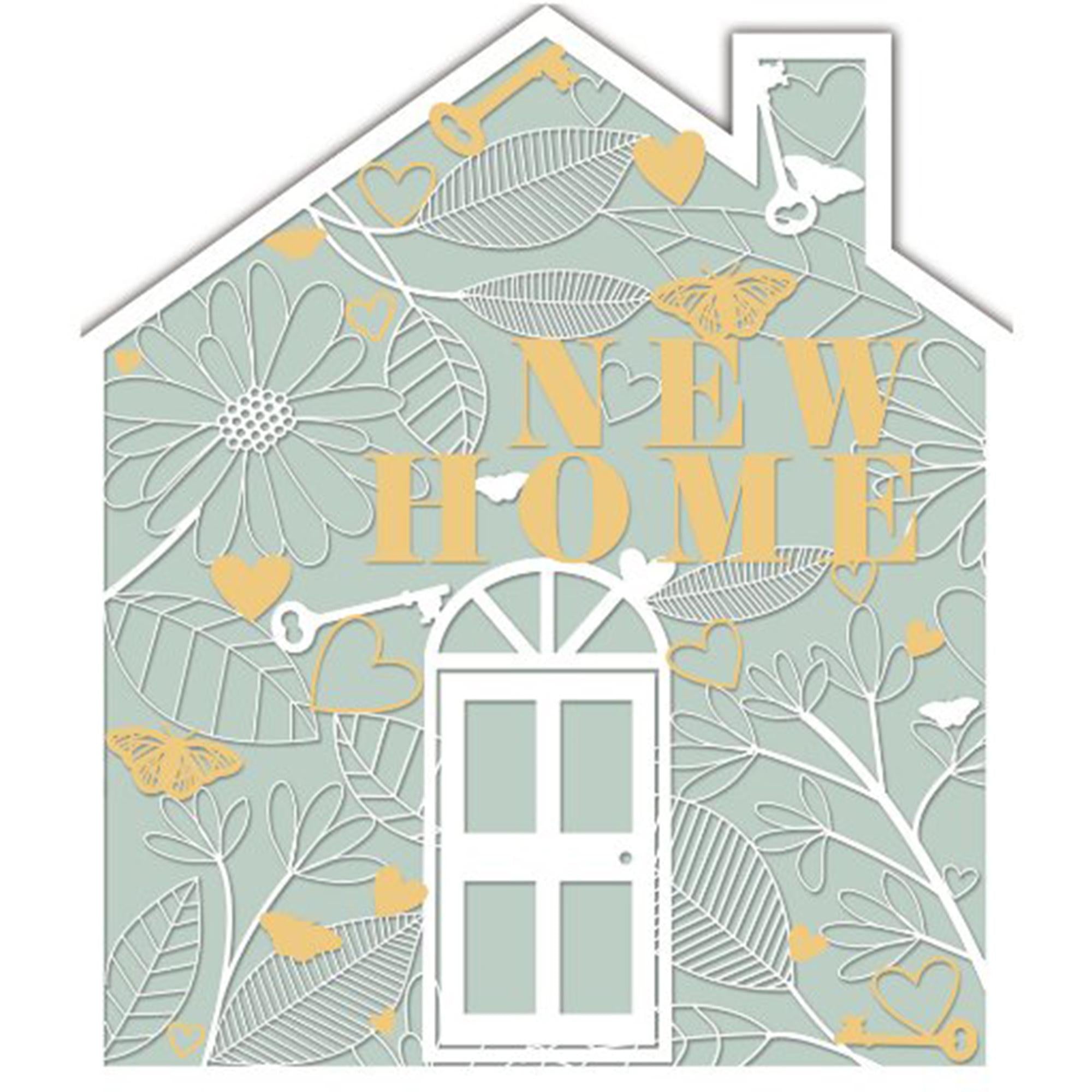 Sainsbury's New Home Card Congratulations Die-Cut House Greeting Card GOODS Sainsburys   