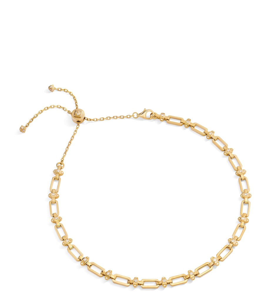 MARLI New York yellow gold diamond necklace, imported from the UK