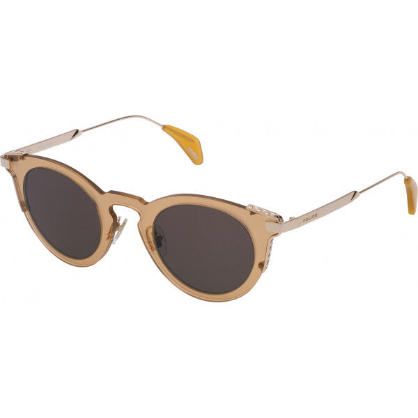 Police SPL624 brown sunglasses with metal frame (British brand)