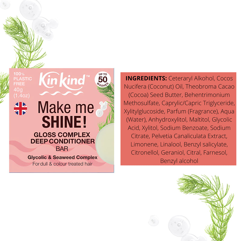 KinKind shampoo conditioner bar set 90g (British brand)